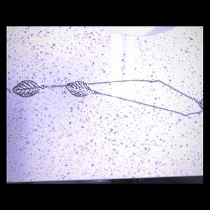 Leaf through leaf necklace